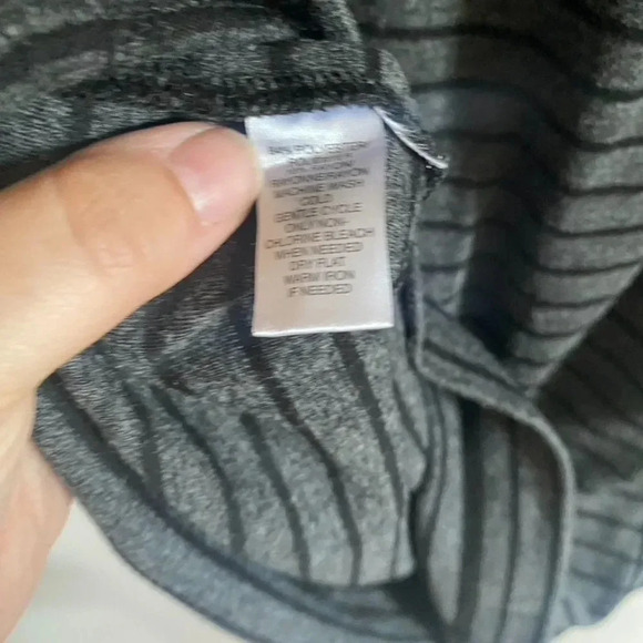 Ann Taylor LOFT Gray and Black Striped Dress - Picture 8 of 11